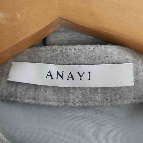 アナイ ANAYI ウール スタンドカラーシャツワンピース レディース JPN:38